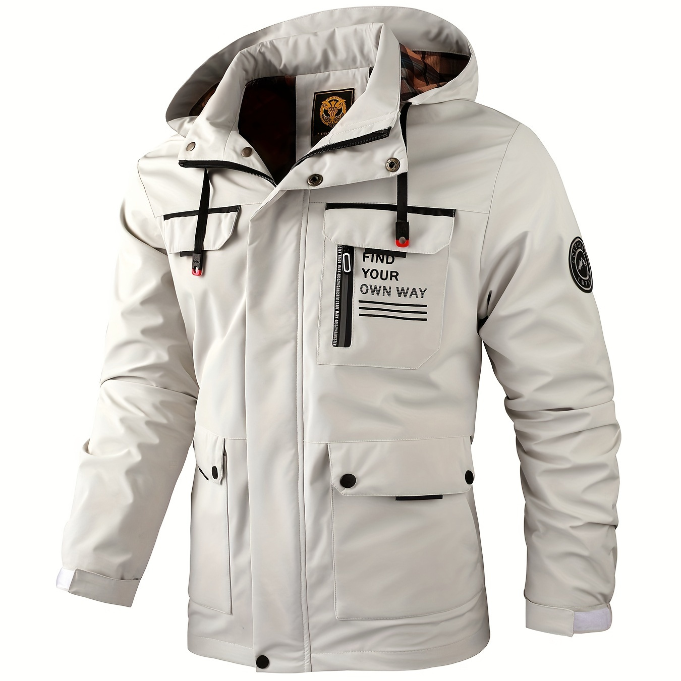 New Men's Fashion Casual Windbreaker Jacket Spring Outdoor - Temu Canada