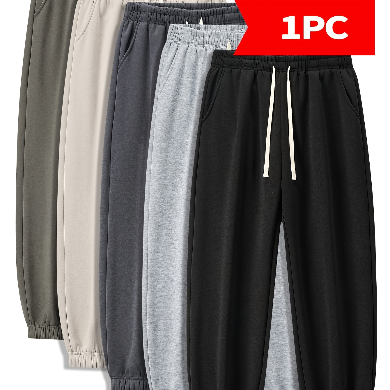 

Fashionable Men' Color Casual Pants, Narrow Trouser Leg Design, Waist Drawstring Adjustment, Suitable For Or In All