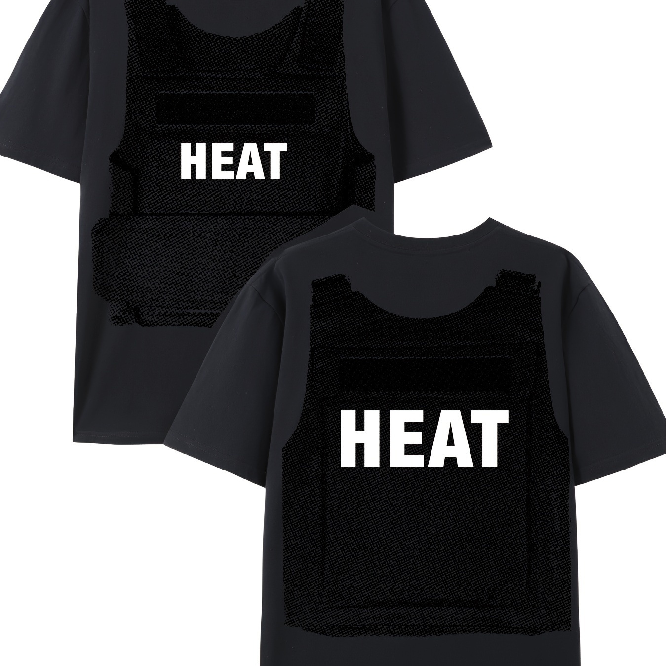 

Popular Pattern "heat" Printed Cotton Men's T-shirt Graphic T-shirt Men's Summer Wear Men's Clothing