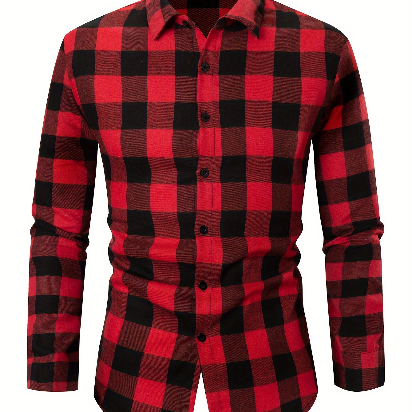 

Men's Classic Plaid Pattern Print Lapel Shirt With Long Sleeve And Button Down Placket, Casual And Comfy Tops Suitable For Spring And Autumn Leisurewear