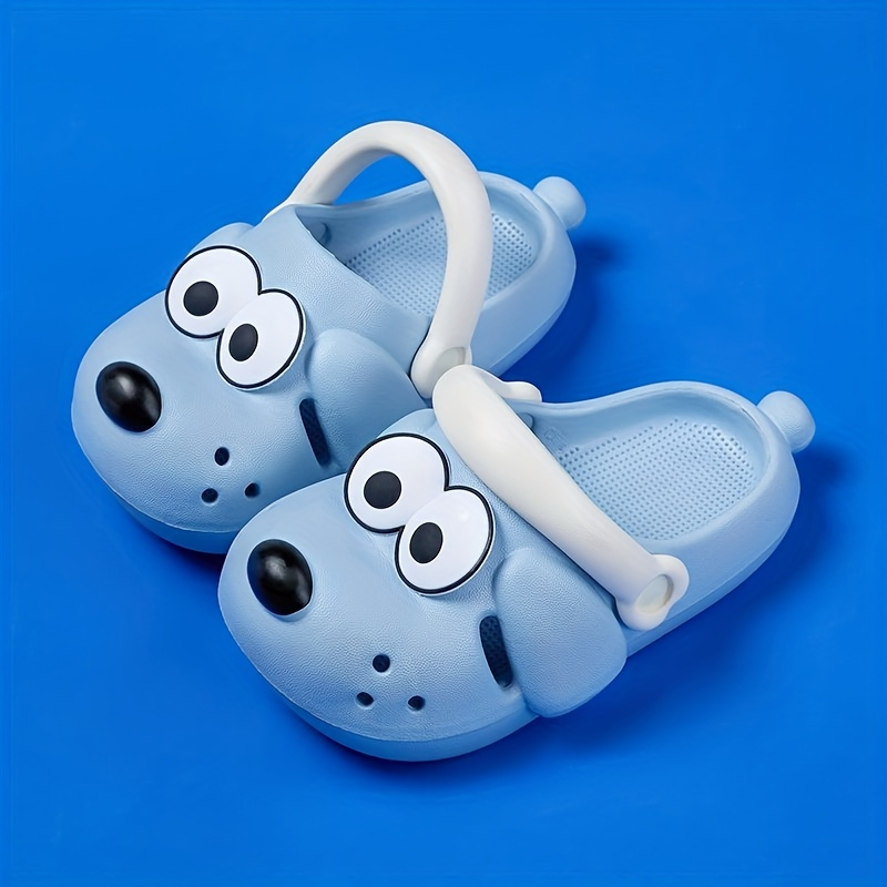 Puppy Shape Boys Clogs, Lightweight Non Slip Quick Dry Garden Shoes For Newborn Infant Toddlers Kids Children, Summer