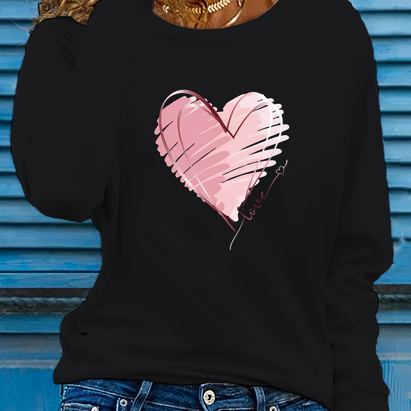 

Graphic T-, Long Top For & Fall, Women's Clothing