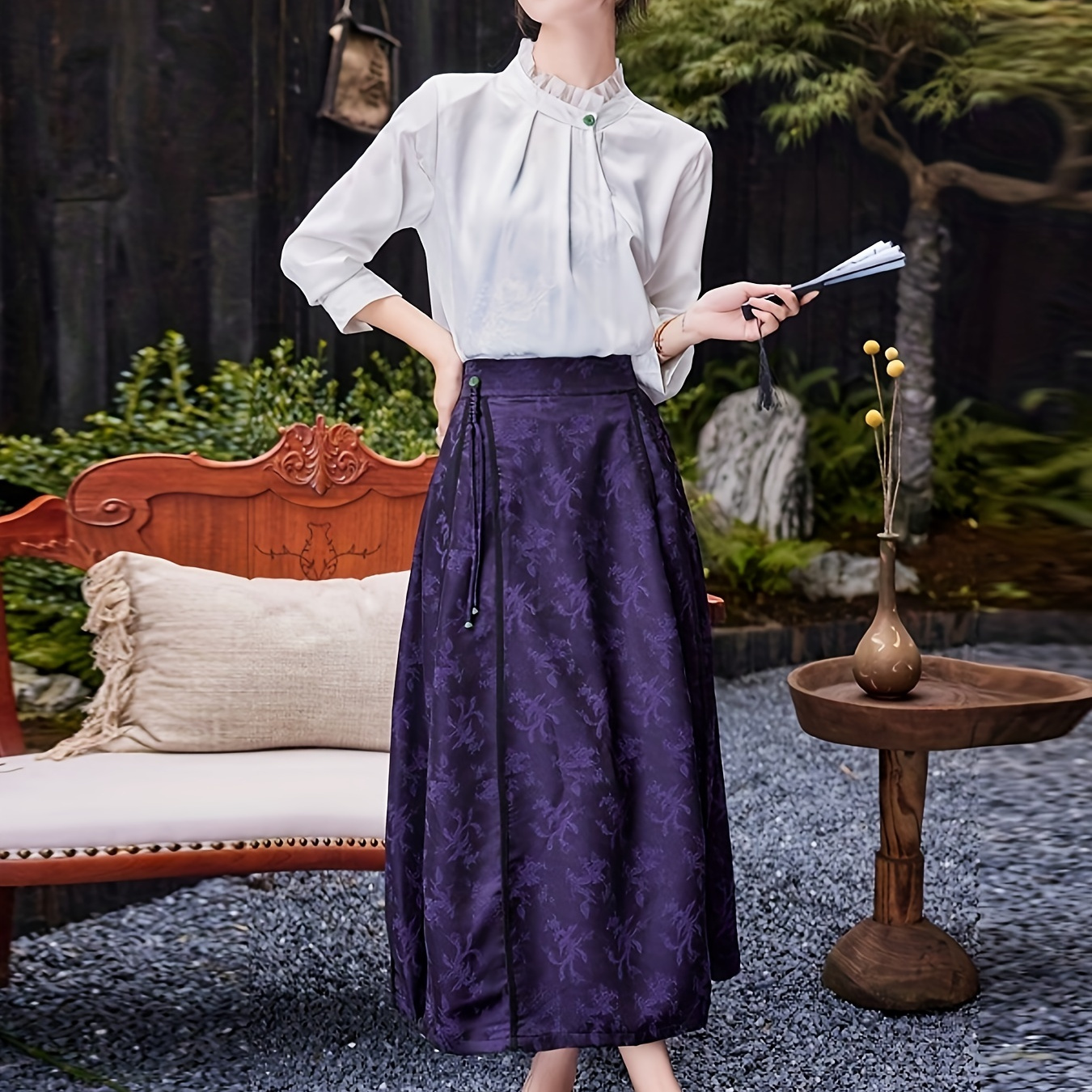 【I AM MARI】Beju puff jacket blouse & skirt set ★3color a11d7efe-4846-46ca-9344-