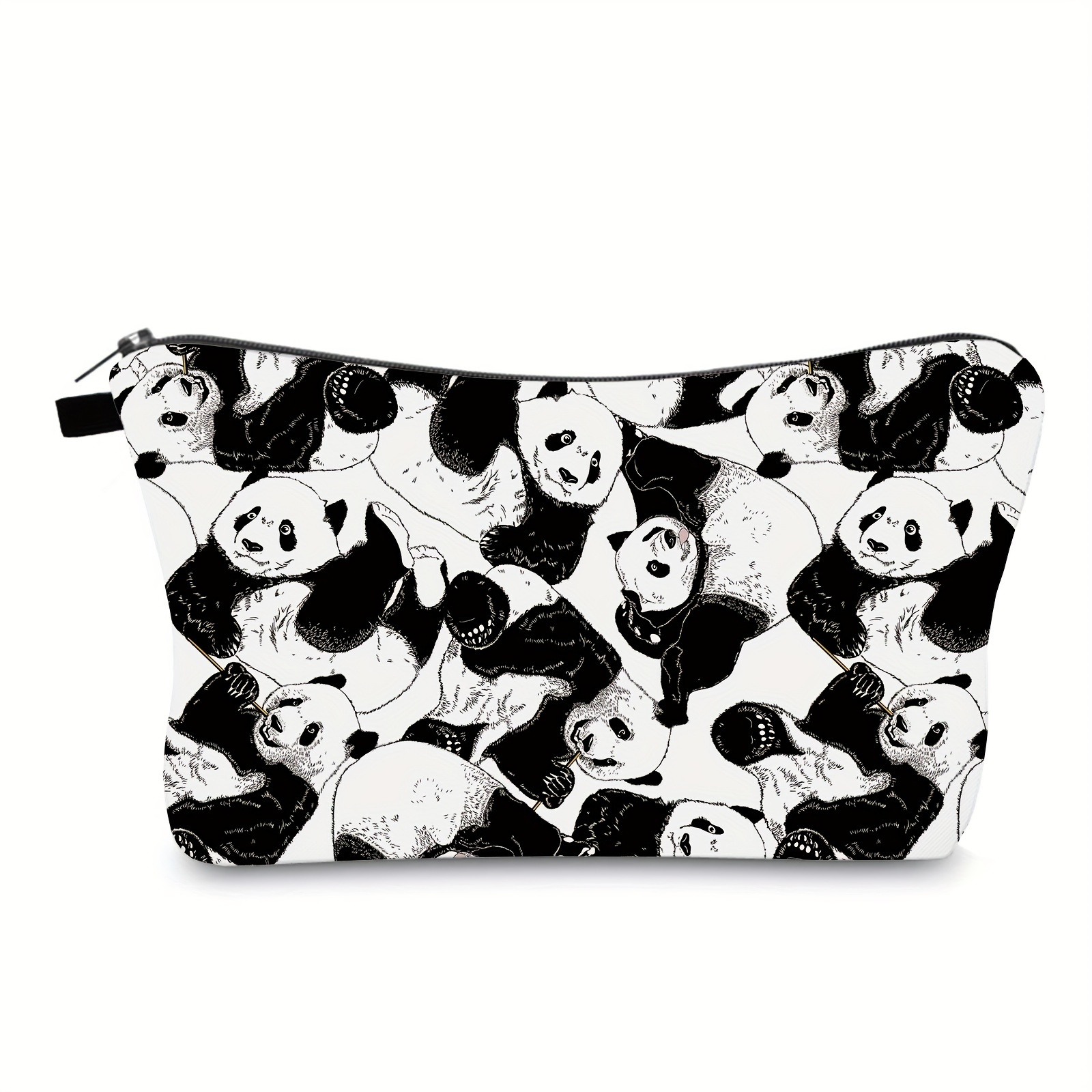 

1pc Panda Print Toiletry Travel Bag Makeup Pouch Cosmetic Bag Toiletry Bag For Accessories