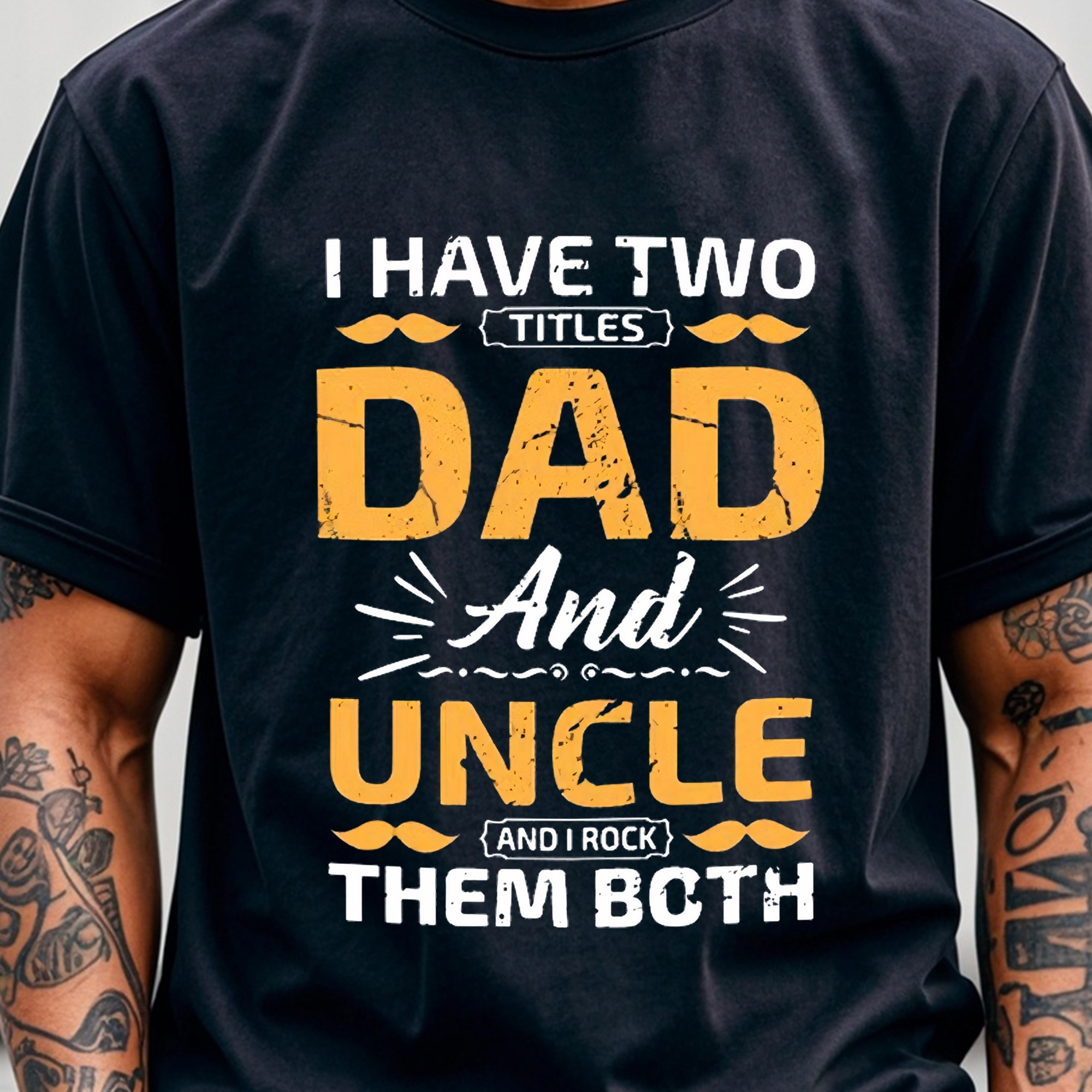 

I Have 2 Titles Dad And , Daddy Shirt, Men's T Shirts, , Gym-friendly, Running, Sports Tees For Fitness Enthusiasts, Breathable, , Men's Clothing For Summer Outdoor,