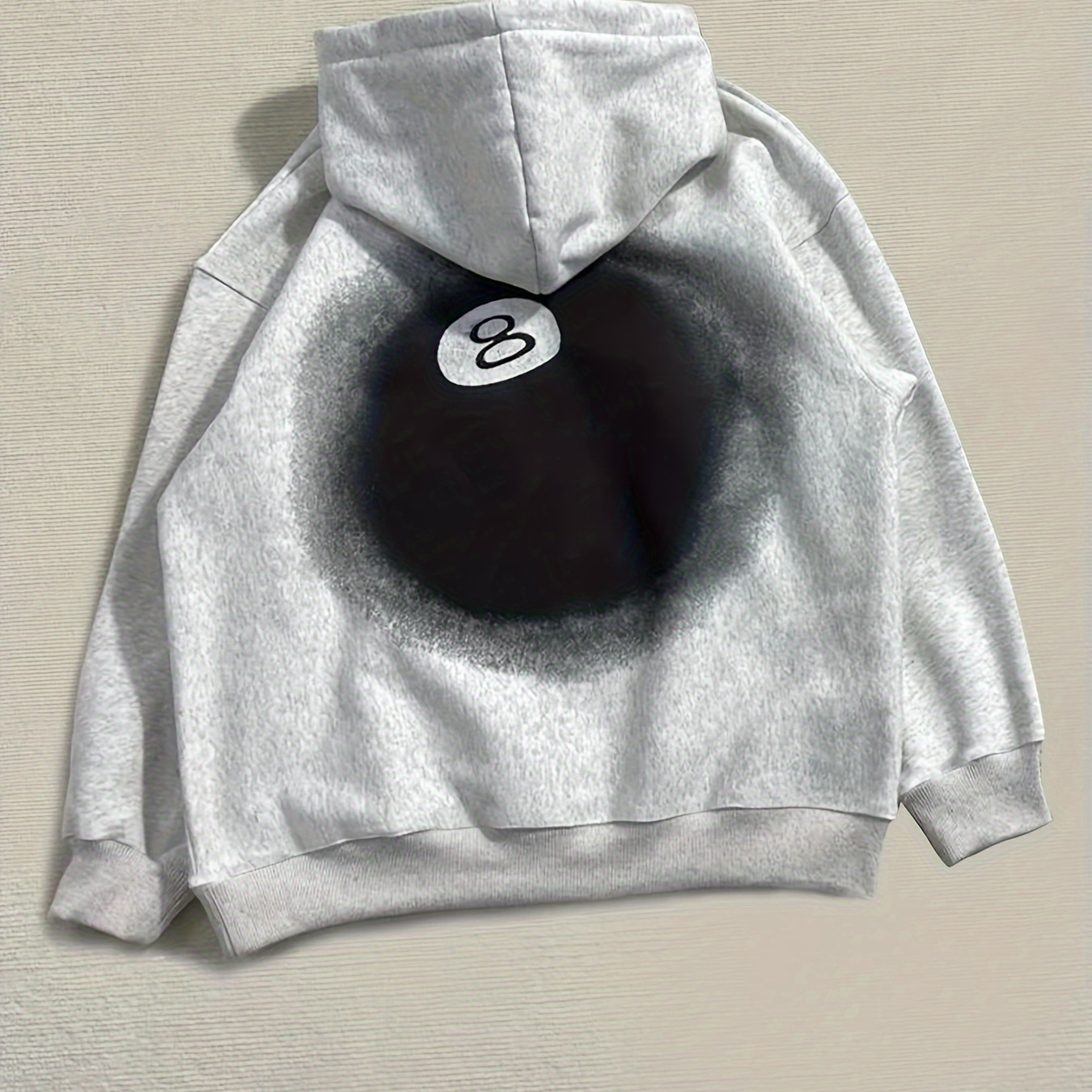 

Graphic Print Kangaroo Pocket Hoodie, Casual Long Sleeve Drawstring Hooded Sweatshirt, Women's Clothing