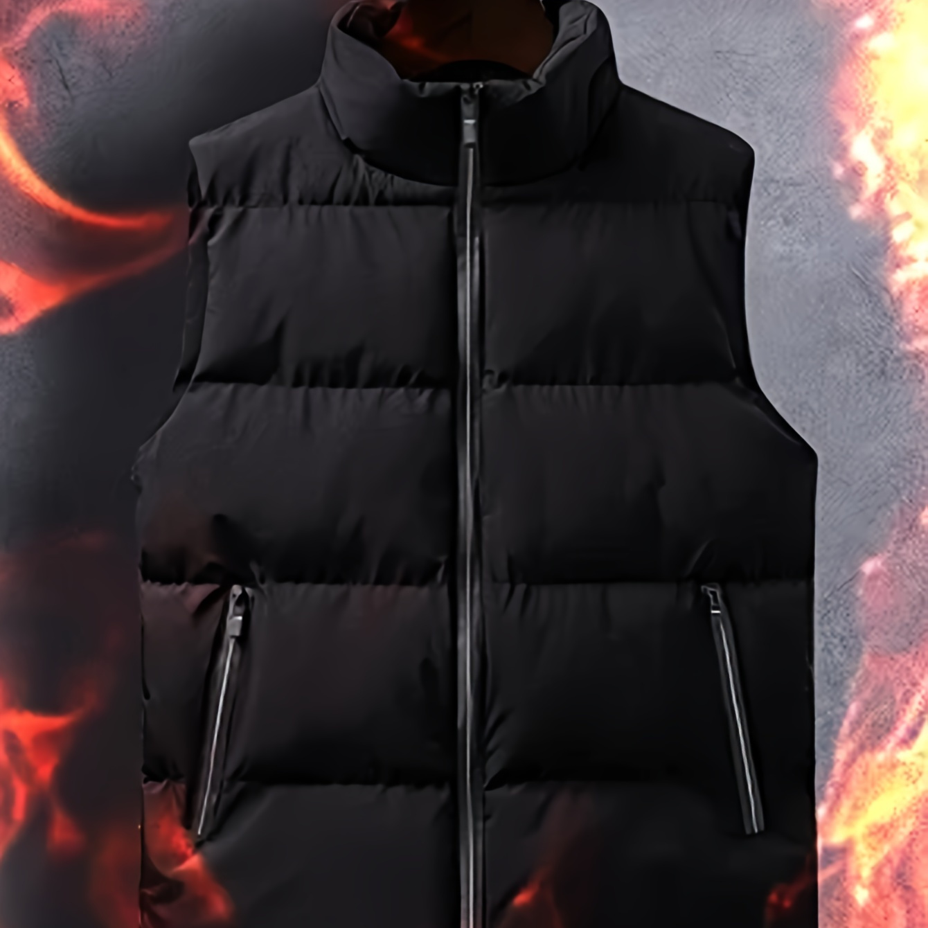 

- - Stand , Padded Outerwear For Fall/, Washable