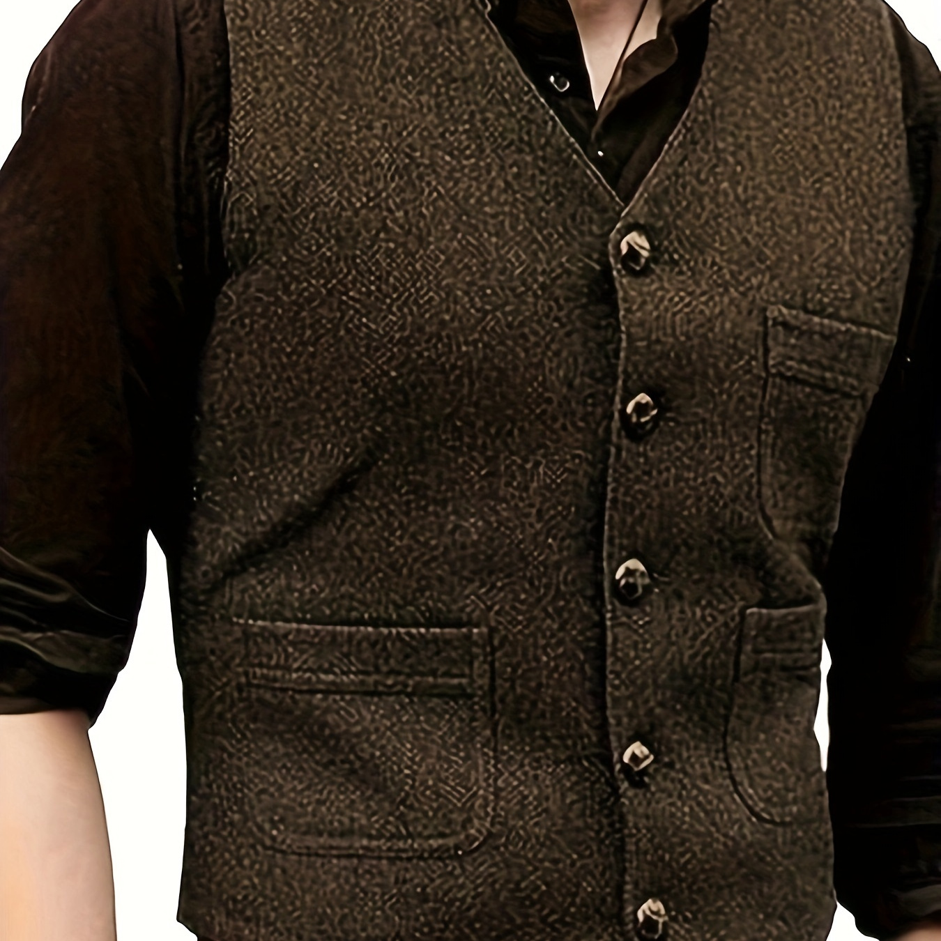 

Mens V Wool Waistcoat For Groomsmen