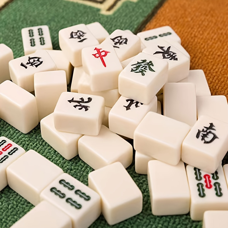 Mini Mahjong Exquisite Snake Skin Box Pocket Portable Mini Travel Mahjong  Tourism Entertainment Mahjong - Temu