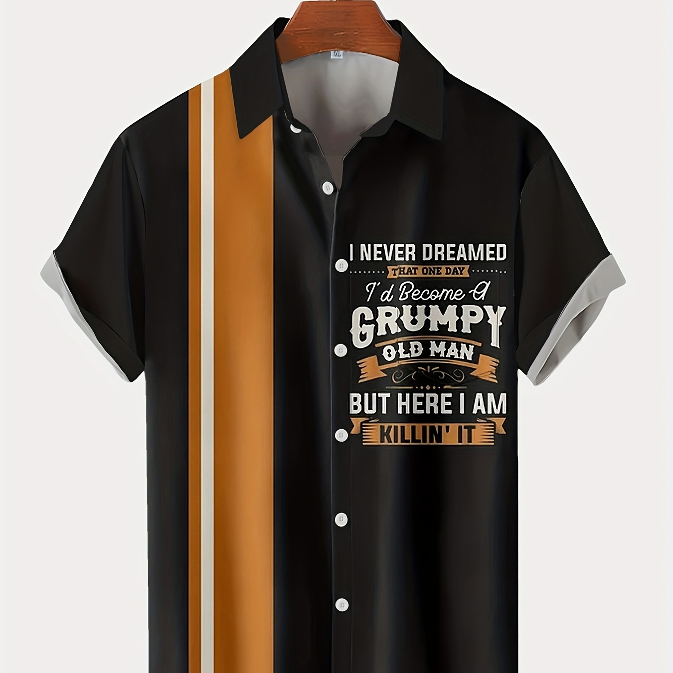 

Old Man Chest Short Sleeve Bowling Shirt