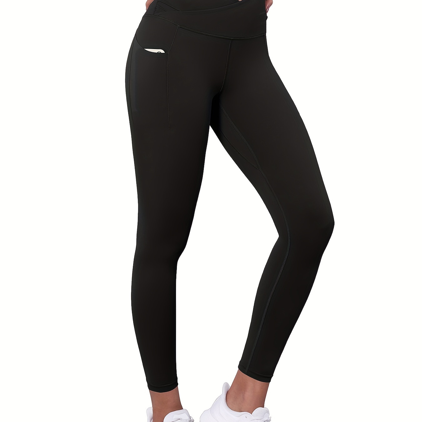 

Women's Waist Yoga Leggings With Pockets, Leggings, Cropped Pants, Training Yoga Pants