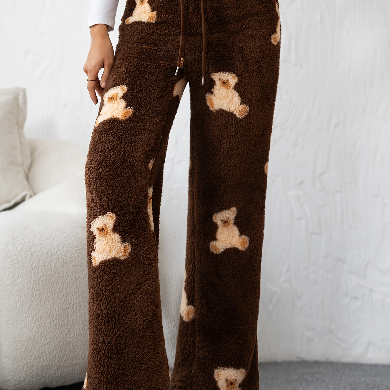 

Pantalon large et épais avec motif d' pour femmes.