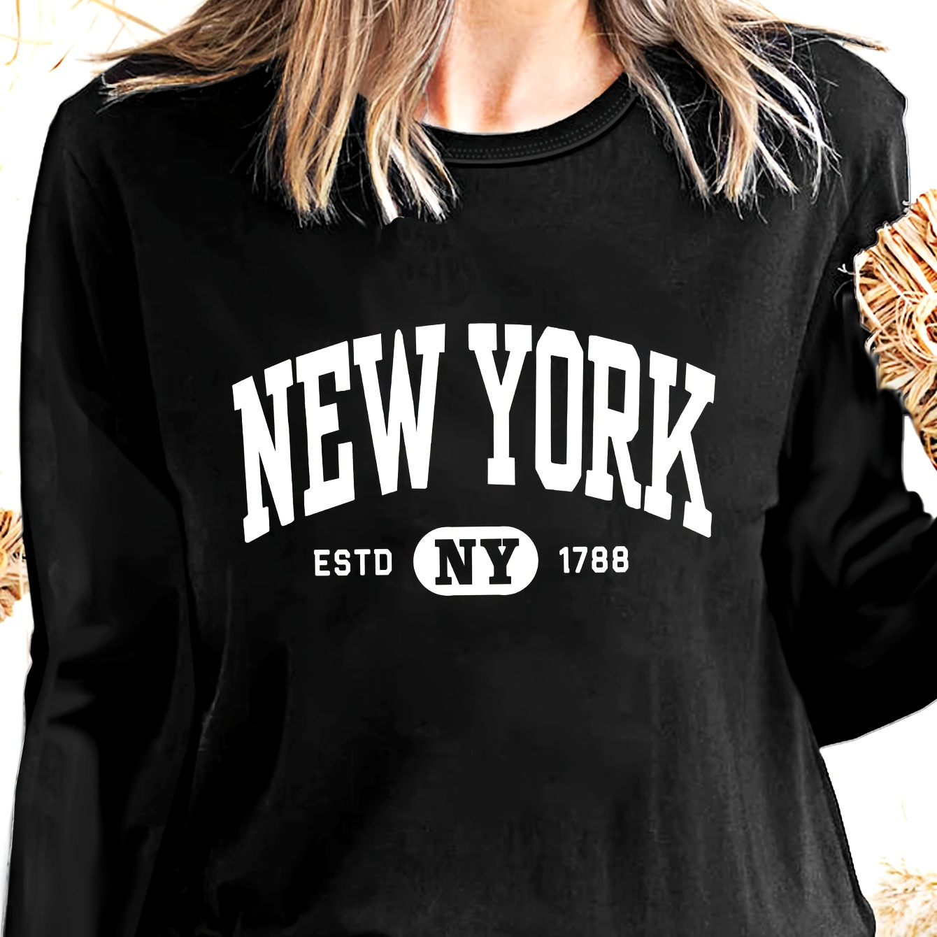 

City Women's Long Sleeve T- - , , Polyester For /fall