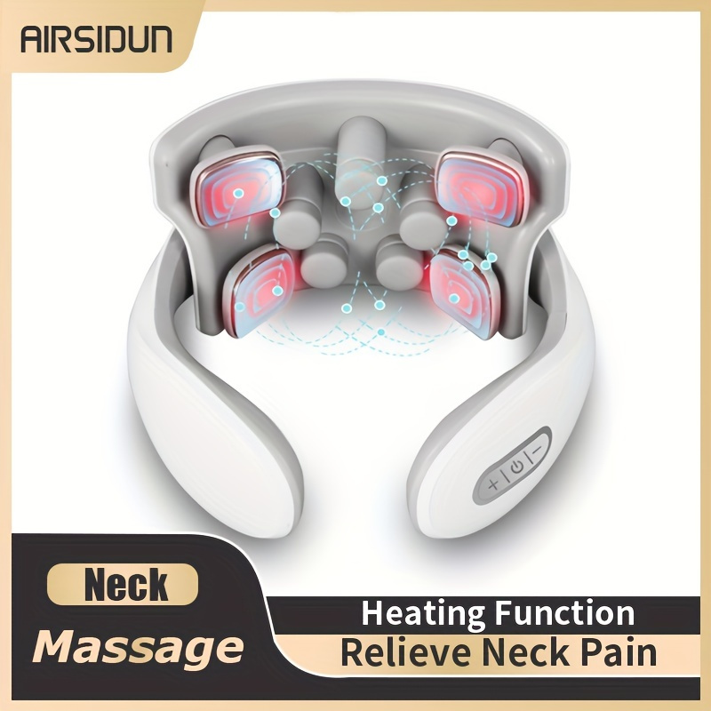 Finger Pressure Neck Massager With Heating Function Back - Temu