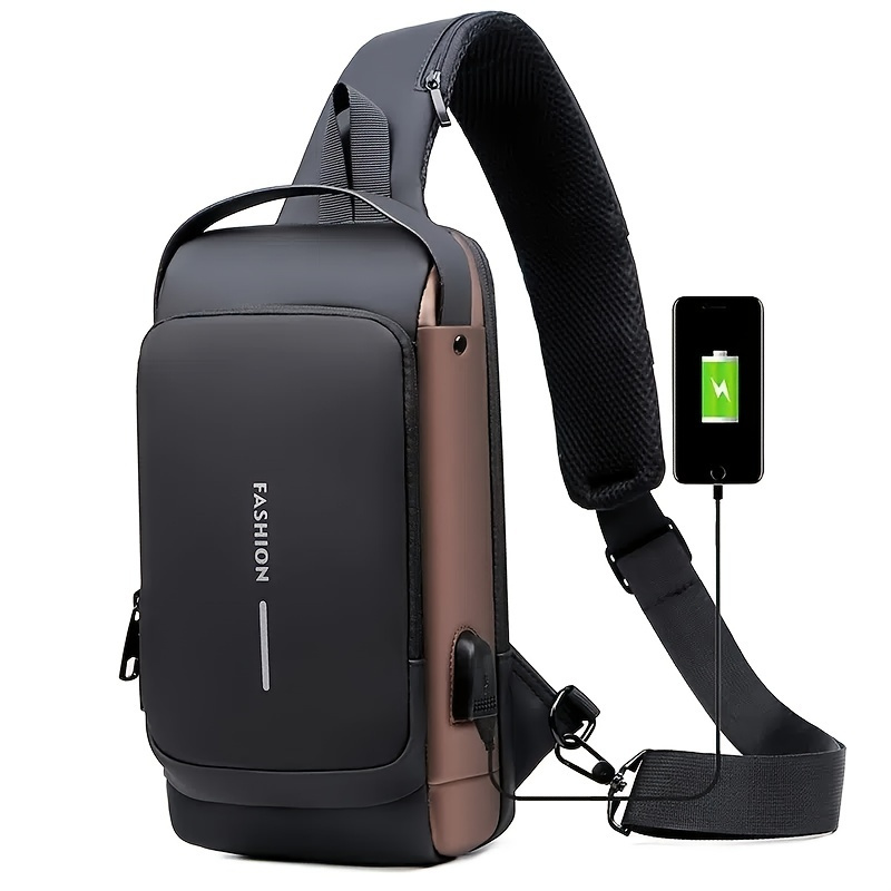 Outdoor Portable Anti-theft Messenger Bag, Small Backpack Shoulder Bag,  Chest Bag Sling Backpack Waterproof Give Gifts To Men On Valentine's Day -  Temu