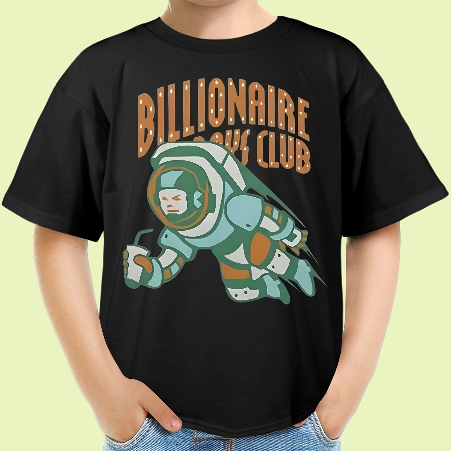 

Boys Club" Print Boys' Graphic T-shirts - Soft, Breathable, Lightweight, Comfy Short Sleeve Tees For Summer, Spring & Fall - Casual, Creative, ' Clothing For Outdoor Play, Ideal Gift For Boys