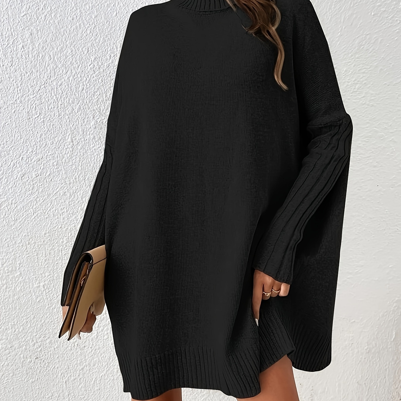 

1pc Women's - Polyester Fit, Turtleneck