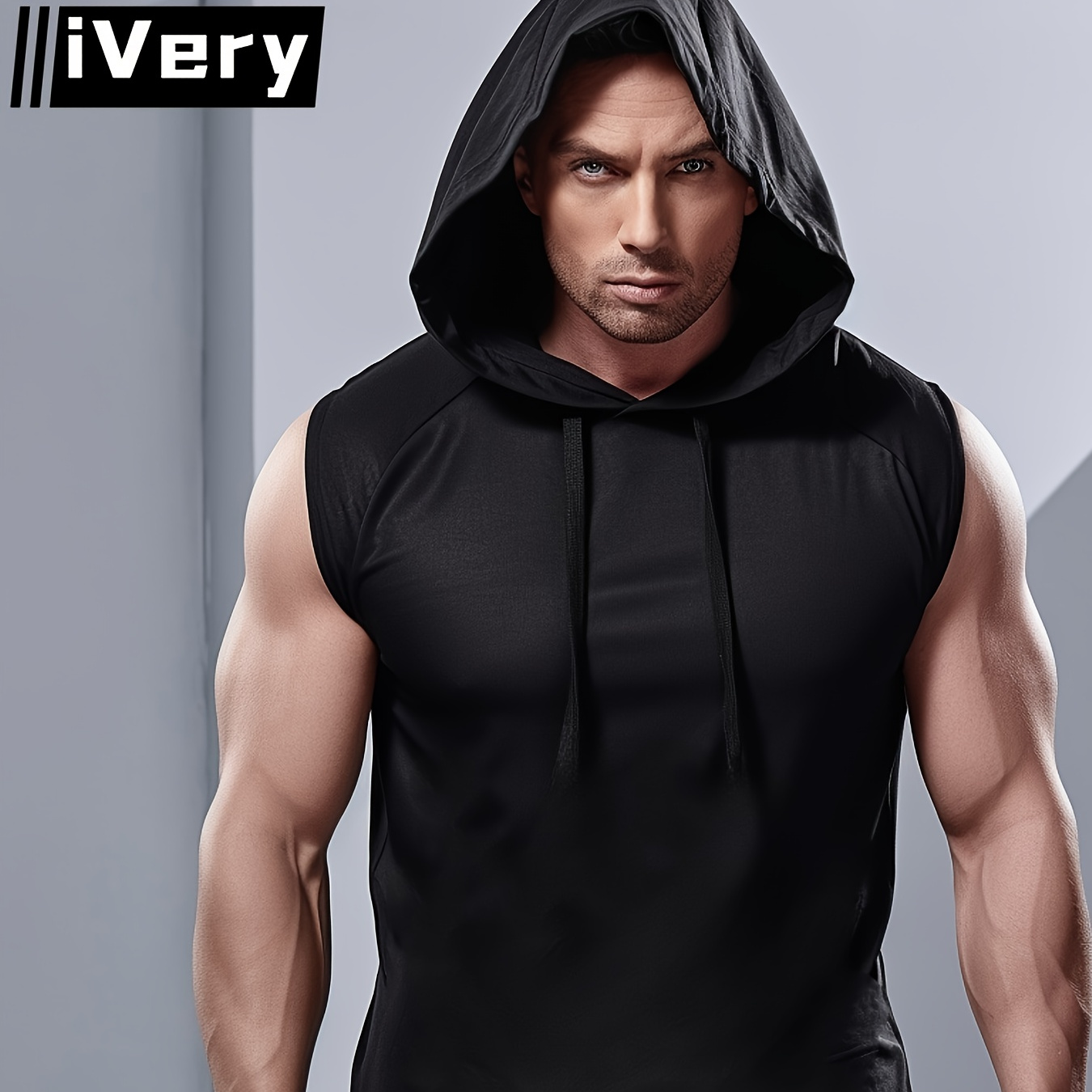 

Men's Solid Hooded Tank Top, Casual Comfy Sleeveless Vest Hoodie Shirts For Summer, Men's Clothing Top