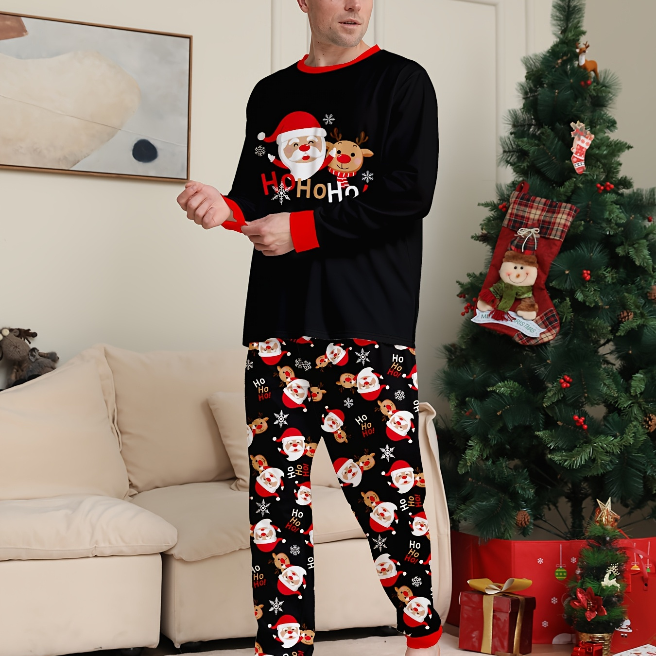 

Christmas Set - Long & Pants Santa Hat , , Washable