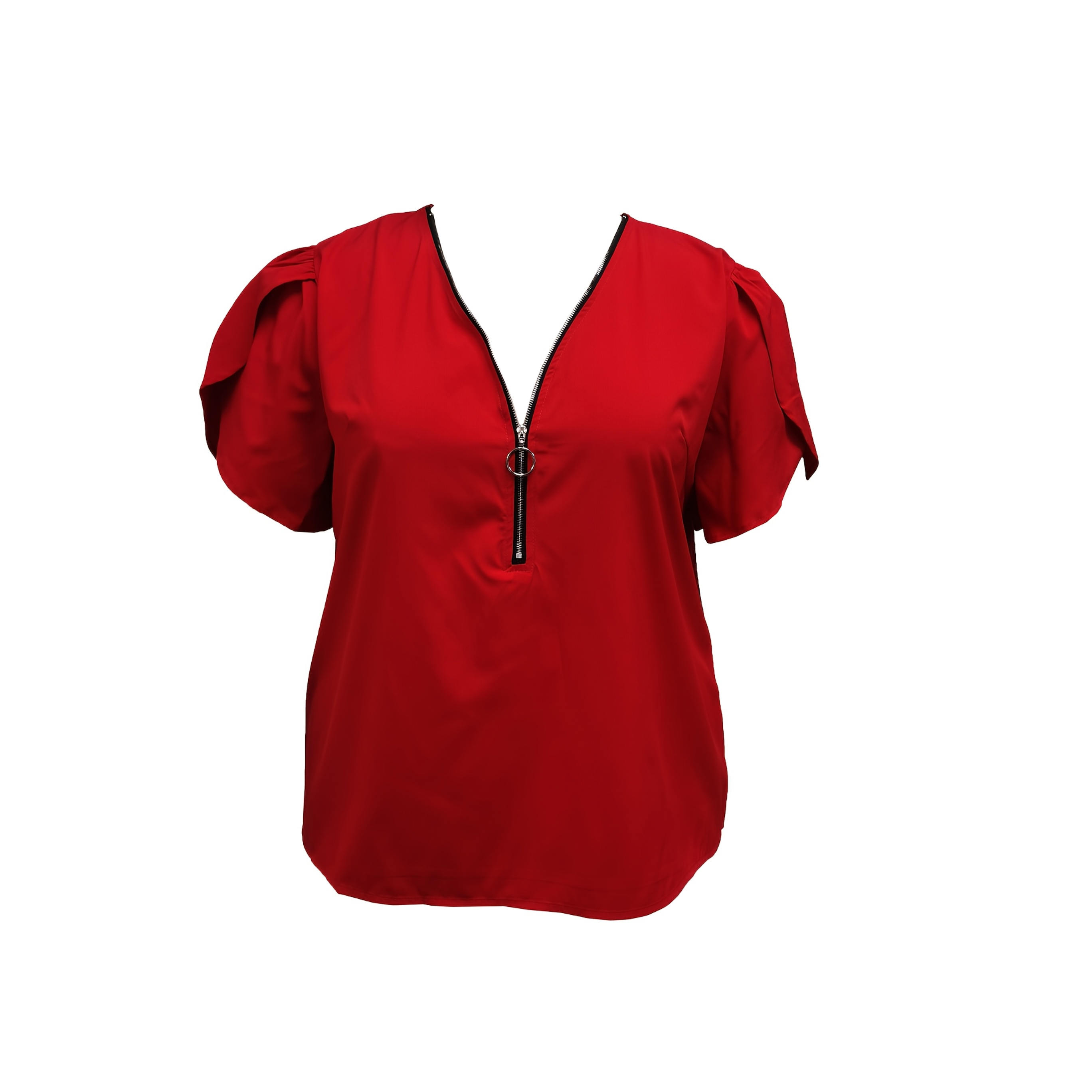 

Plus Size Front Blouse, Casual Sleeve Blouse For , Women's Plus Size Clothing