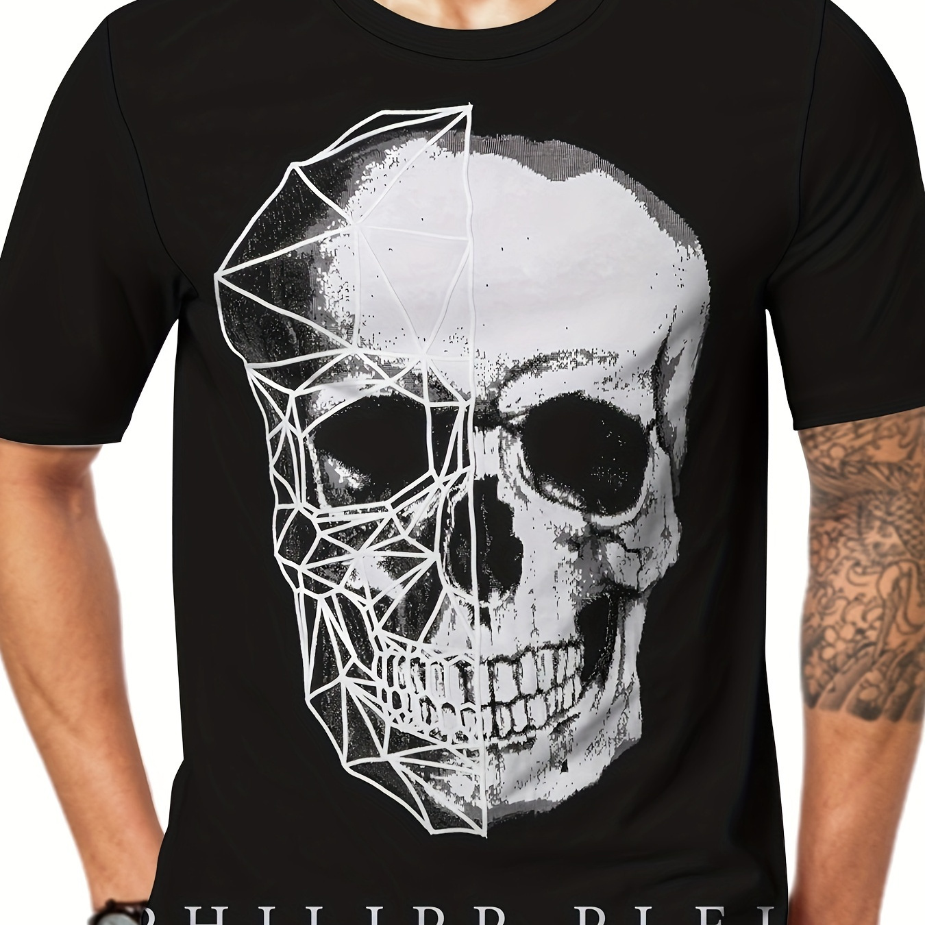 

[customer ] Skull T- - , Polyester For Summer