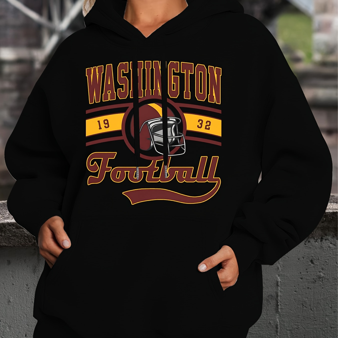 

Comfortable Football Athletic Hoodie Stylish Football Hooded Sweatshirt Football Casual Sweatshirt