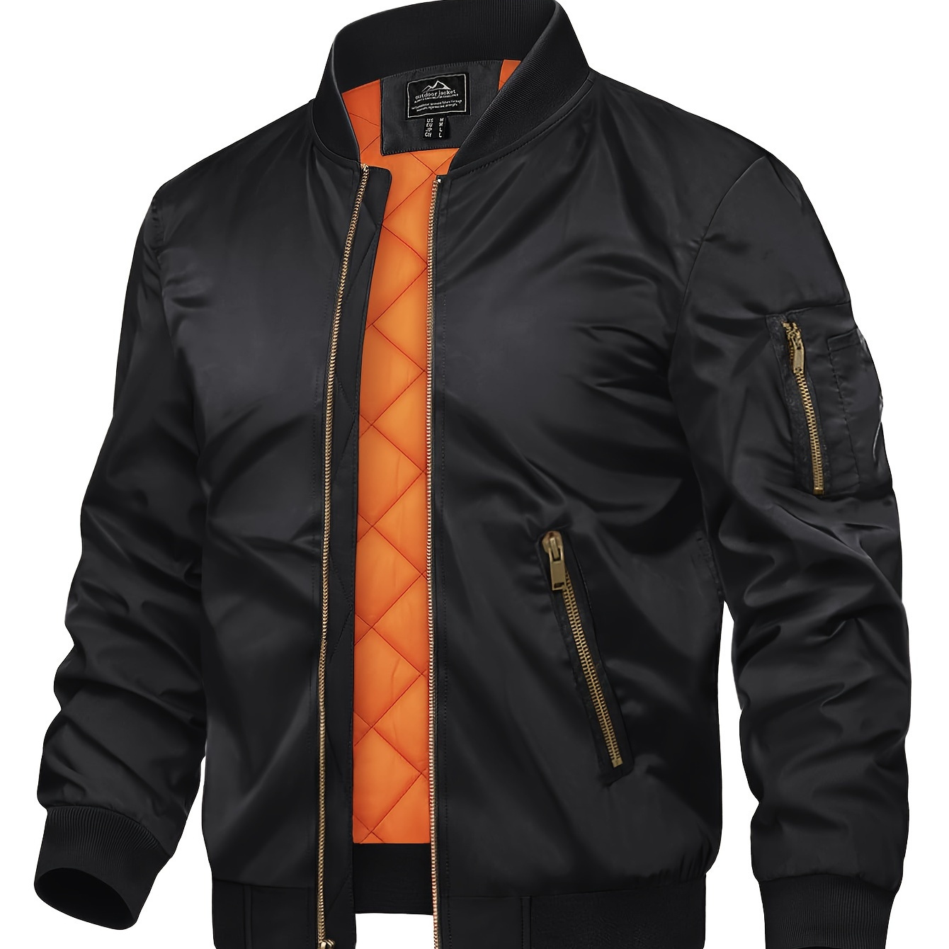 

Men's Winter Casual Jacket Baseball Jacket Pilot Jacket Polyester Fabric Skin-friendly Soft Windproof Lining Warm And Comfortable Casual Fashion Multi- Daily Work Jacket