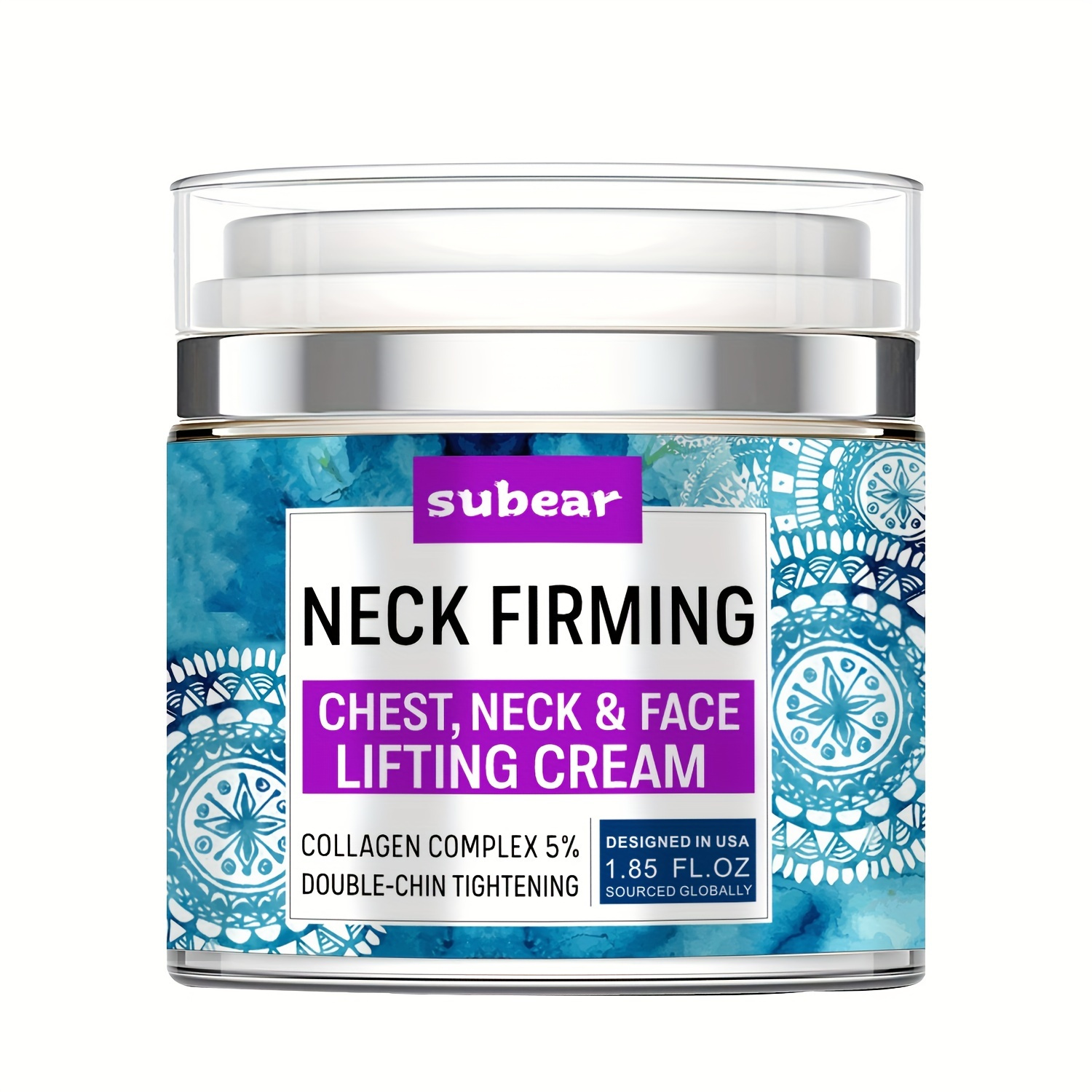 Neck Firming Cream, Double Chin Reducer, Neck Tightener Cream, Skin Tightening Cream, Moisturizer For Neck & Décolleté With Retinol Collagen & Hyaluronic Acid-Lifting, Firming & Hydrating Neck Cream Reduces The Look Or The Signs Of Aging - 1.85 FL.OZ