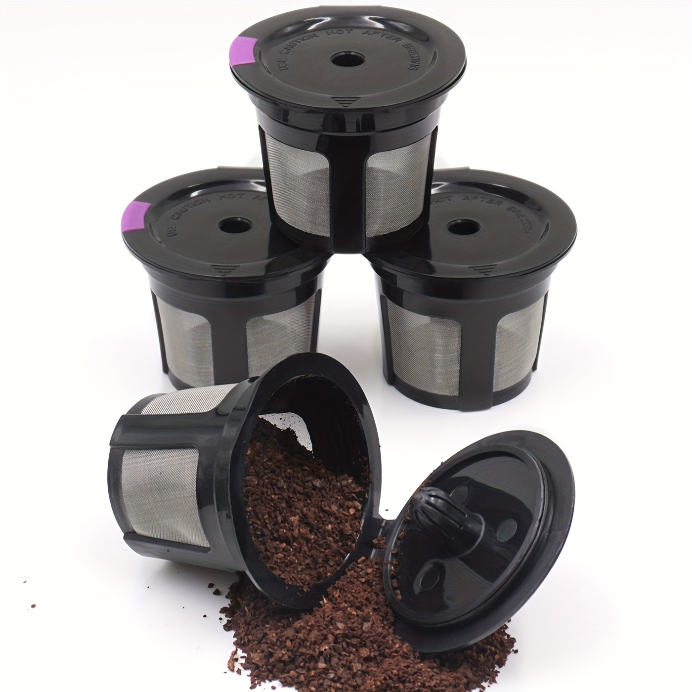 Paquete de 100 tapas reutilizables de papel de aluminio compatibles con  cápsulas Nespresso VertuoLine para reutilizar cápsulas de café Vertuoline