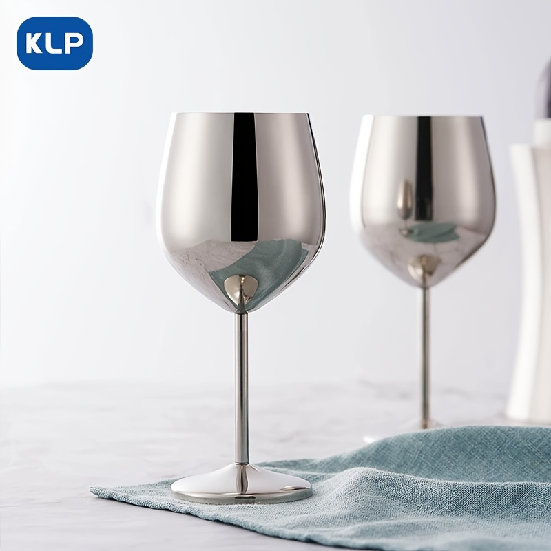 1pc Klp Rose Golden Wine Glasses 17 Oz, Long Stem Stainless Steel Wine  Glasses For Unbreakable, The Cup Can Be Applied To A Variety Of Venues -  Home & Kitchen - Temu