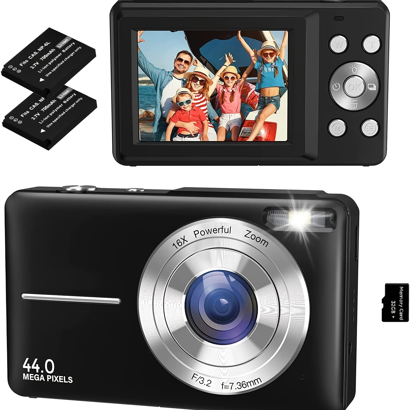 Digital Camera Rechargeable Digital Cameras Camcorder With 16x Zoom