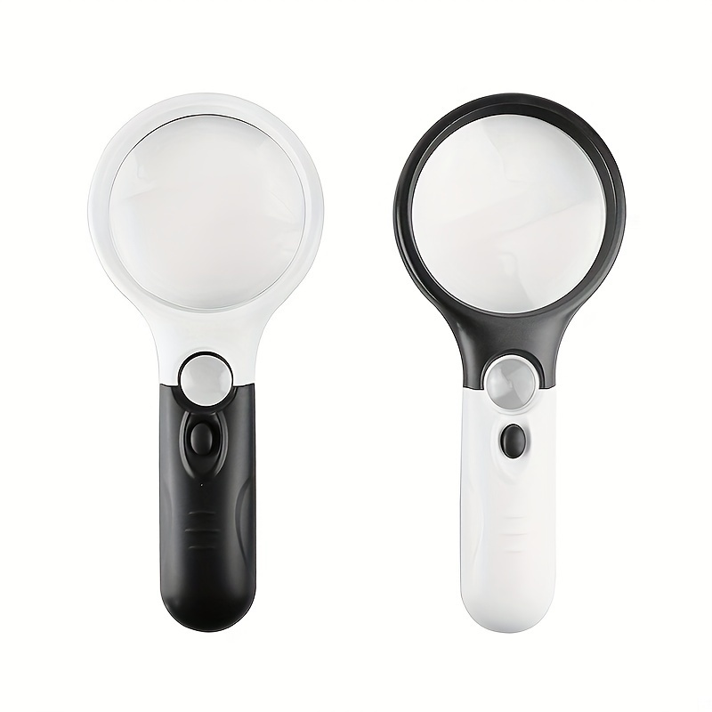 1pc Portable Handheld Magnifying Lens With Non-Slip Soft Handle Suitable  For Senior Reading And Children Nature Exploring, Magnifying Glass