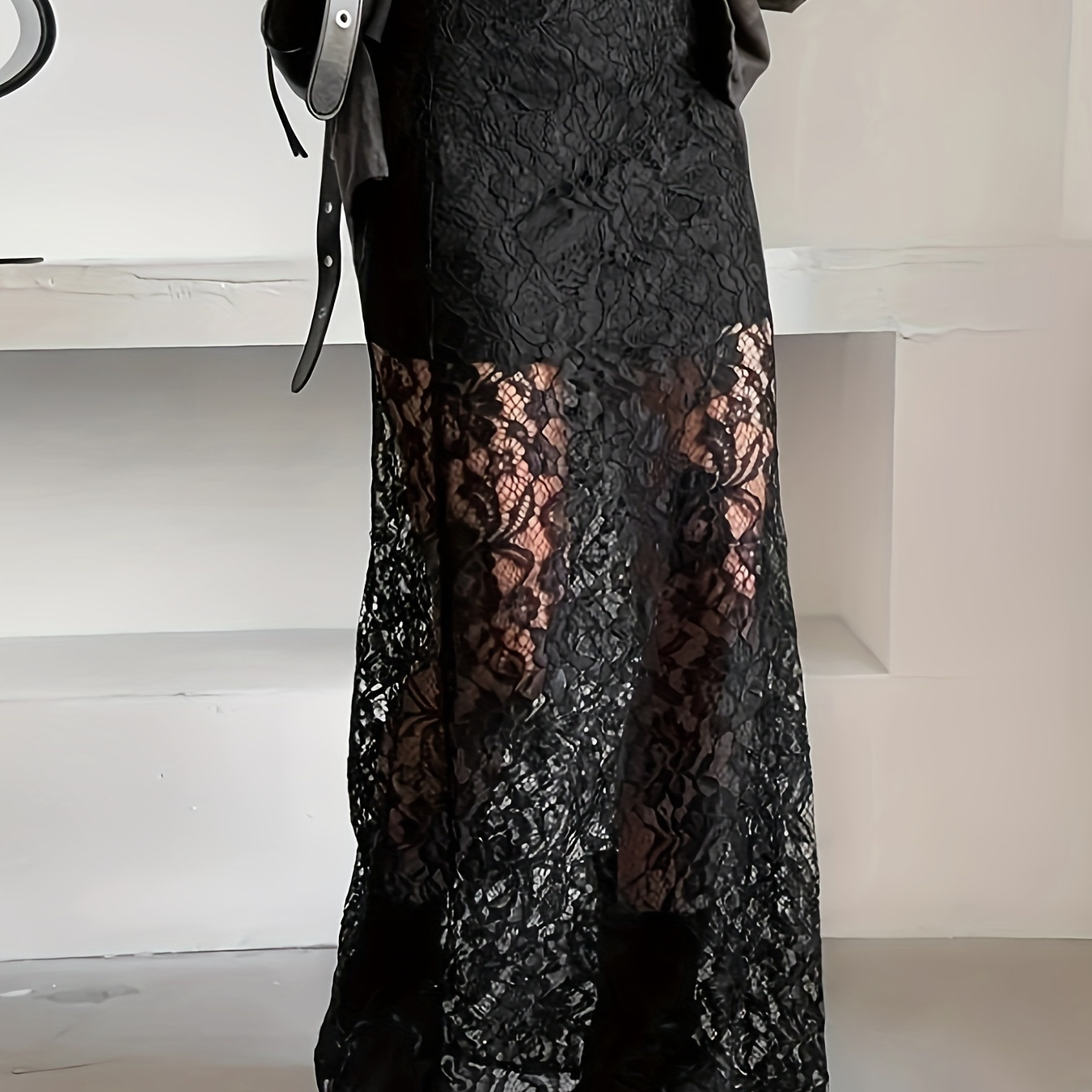 

Elegant Midi Skirt For Women - Slim Fit, Stretchy Polyester , Spring/summer/fall