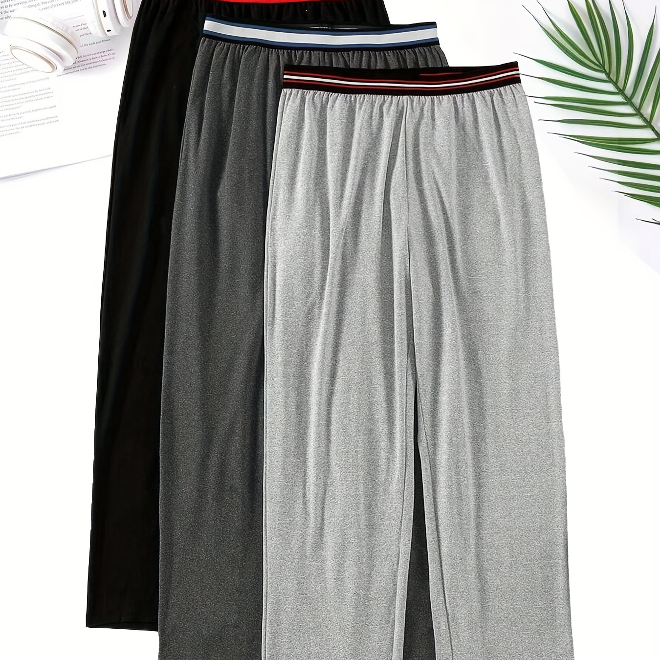 

3- Pants, Polyester Waistband, Trousers - All