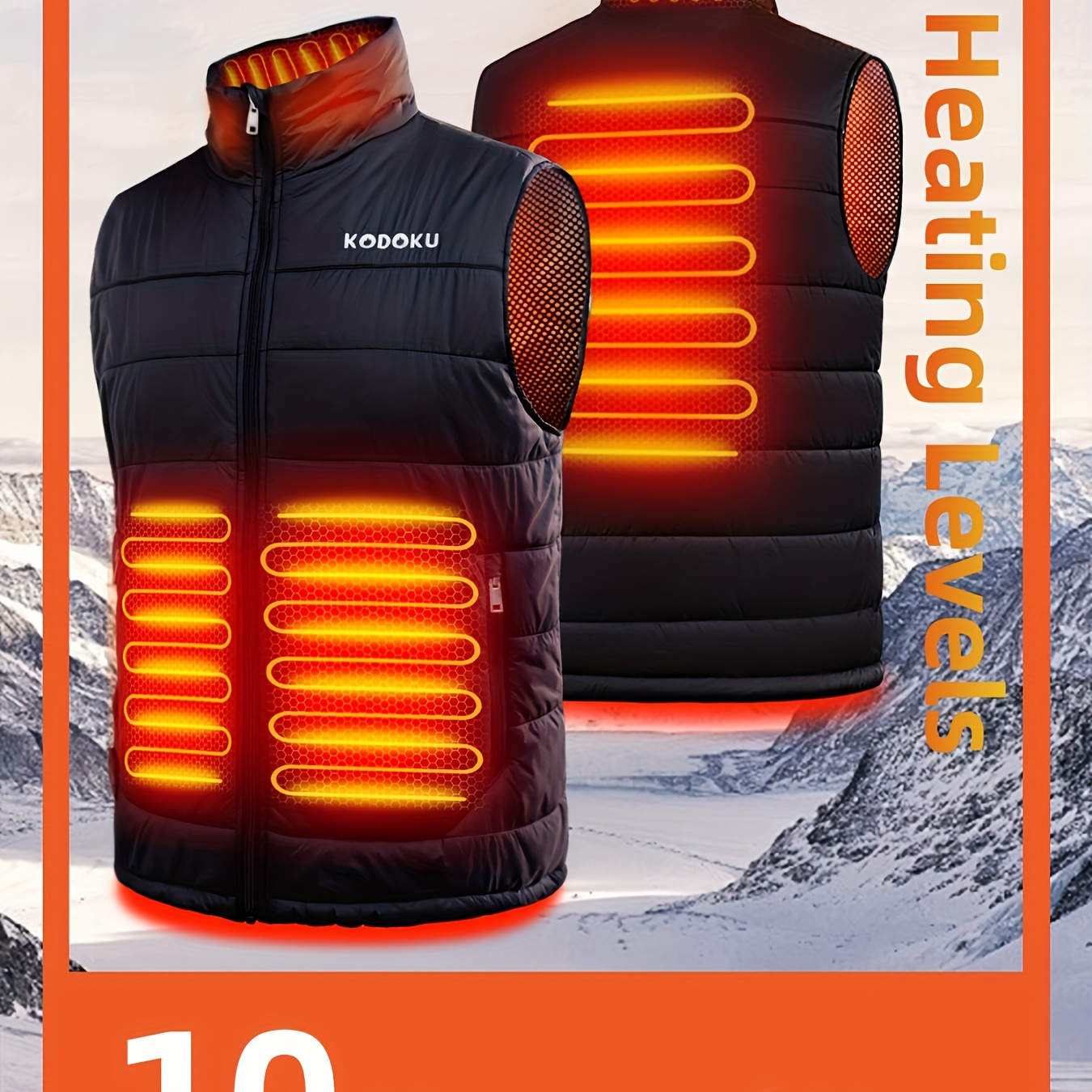 

Heated Vest With Battery Pack 7.4v, Up To 10 Hours Of Use, With 3 Heating Levels, Upgraded Heating Wire, Lightweight Vest Base Layer For Winter Outdoor