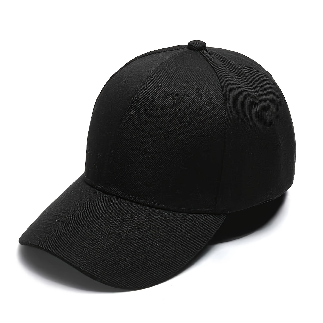 

Black Blank Baseball Cap Men Solid Color Simple Baseball Cap Sunshade Sports Outdoor, Ideal Choice For Gifts