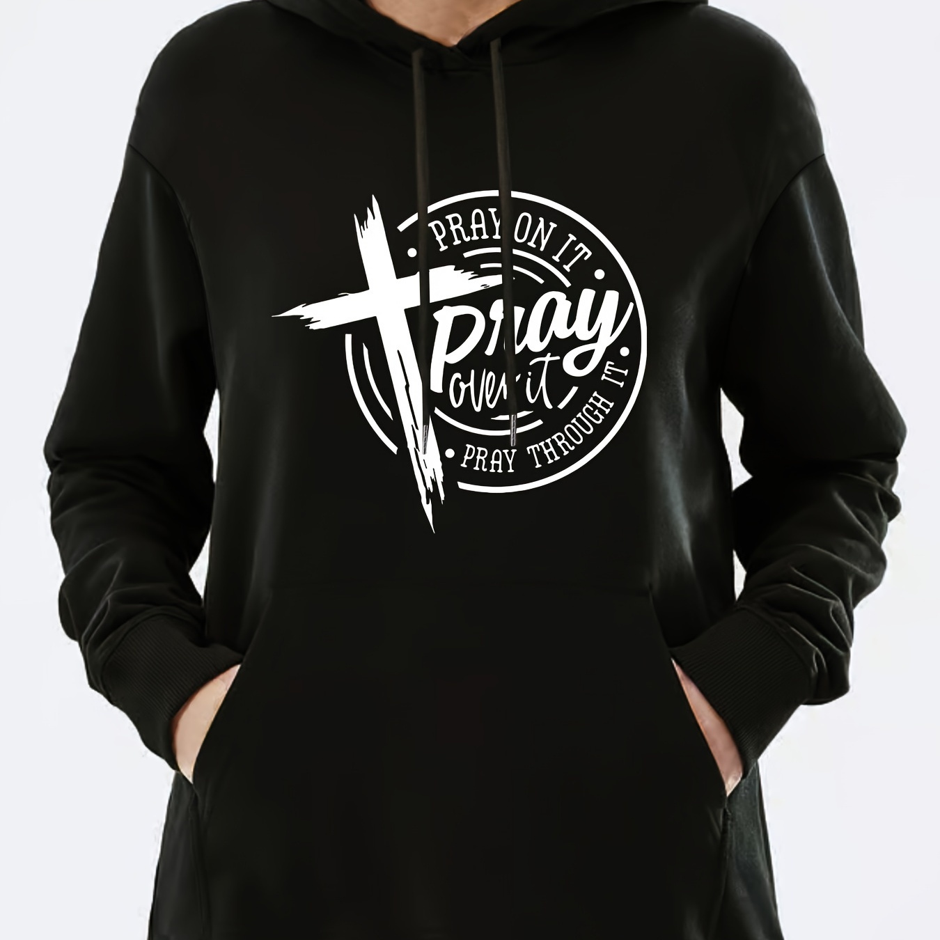 Pray Always' Sudadera Con Capucha Impresa Sudaderas Con - Temu Chile