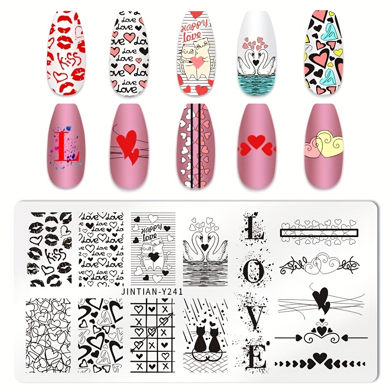 Designer Nail Stamp Plate E