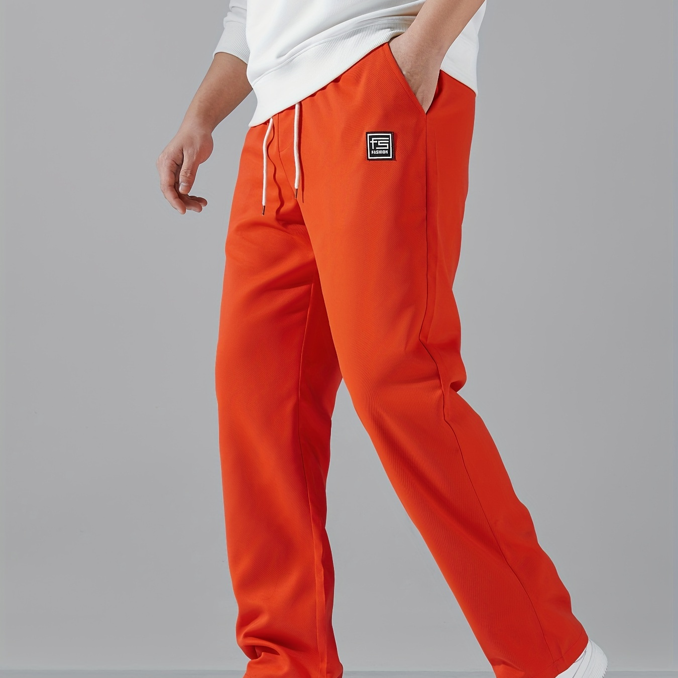 

Men's Casual Straight Leg Trousers Casual Long Pants Streetwear For Men
