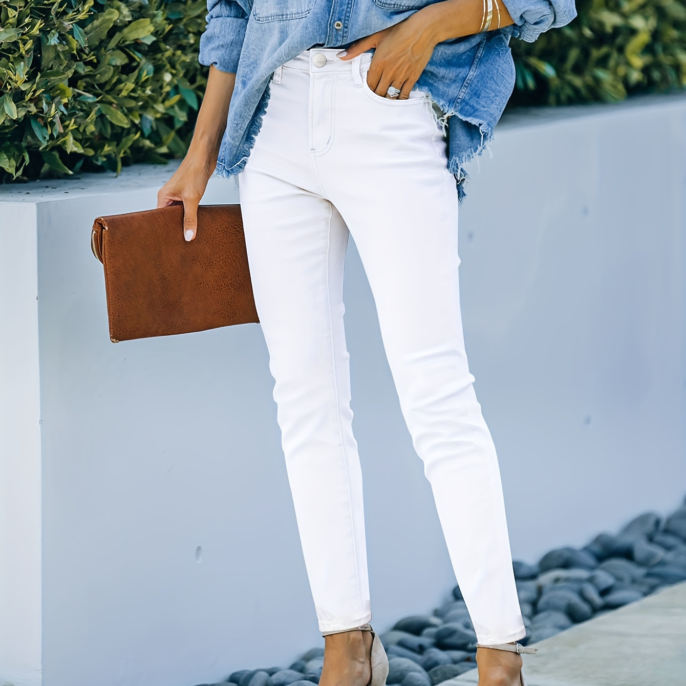 

High Waisted Jeans White Jeans High Leggings