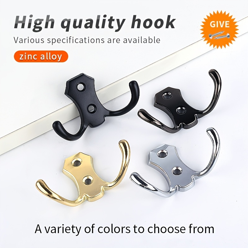 Coat Hooks Wall Hooks For Hanging Coat Double Prong Coat - Temu Canada