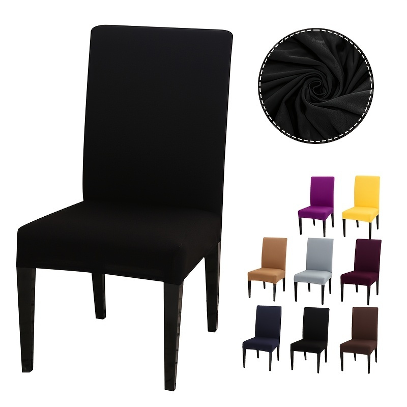 Milk Silk Pure Color Stretch Chair Seat Cover Cafe Bar Stool - Temu