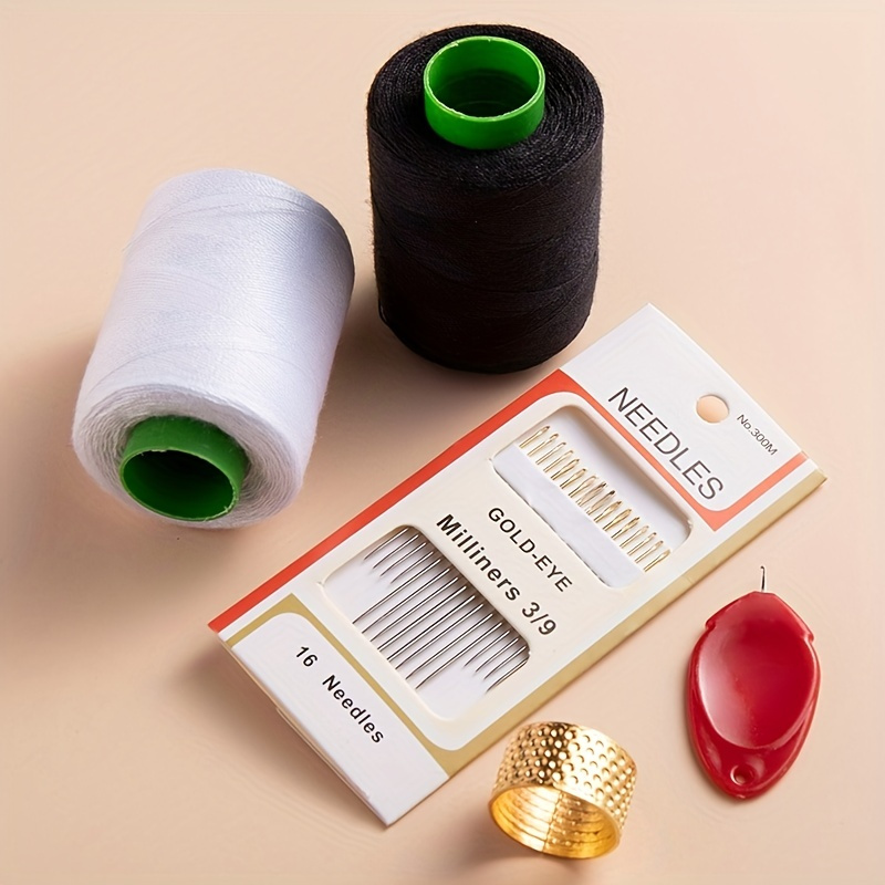 Sewing Thread 200 Yards Per Roll With 30 Needles Thimble And - Temu