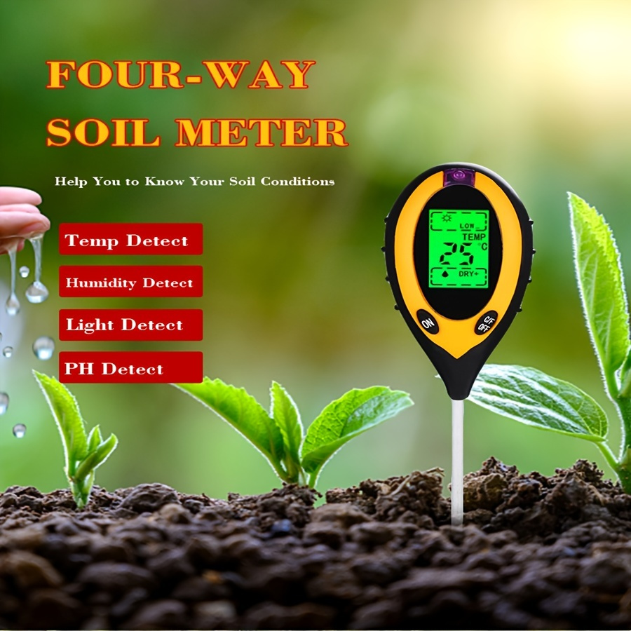 1pc Haute Précision Sol PH Mètre 0.00 ~ 14.00pH Numérique Température  Acidité Sol Testeur Capteur Analyseur Pour Plantation En Plein Air Jardin  Terres Agricoles - Temu Belgium