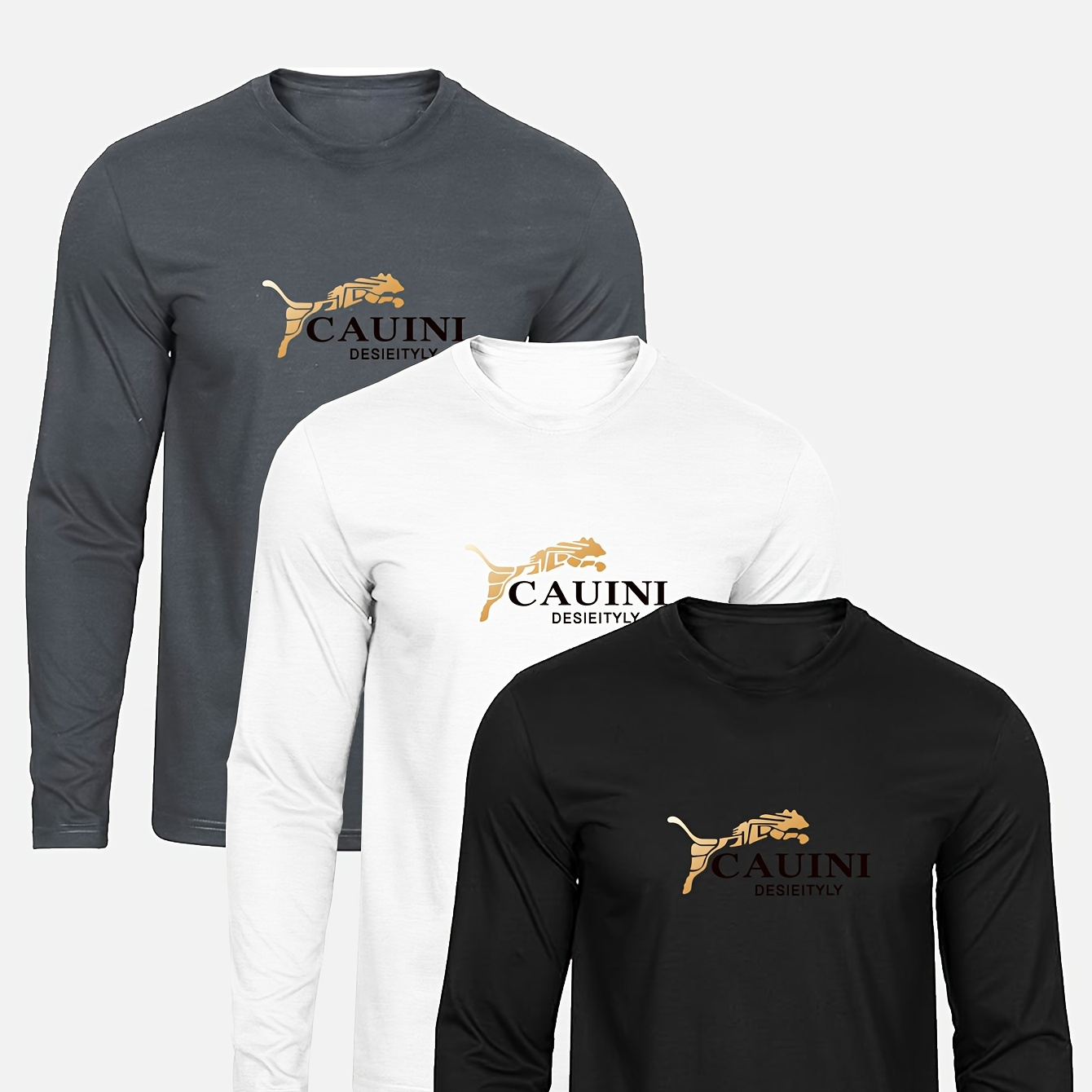 

3pcs Long T-shirts - , , And Comfortable For /fall ,