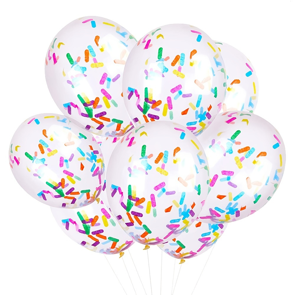 24pcs Party Balloon Birthday Balloons Sprinkles Confetti Balloon Pack