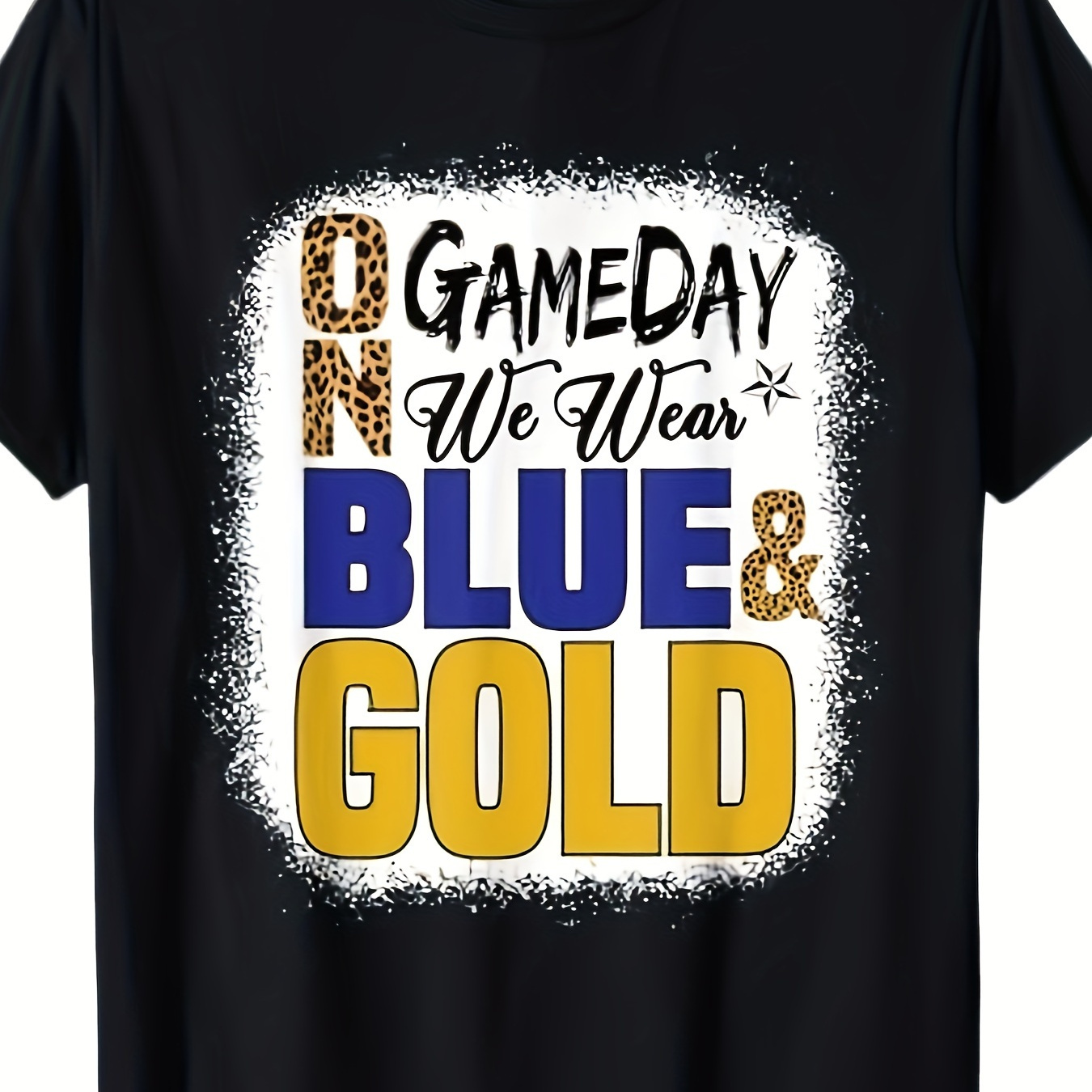 

Football" We Wear Gold And Print T-shirts, 100% Cotton.220g.