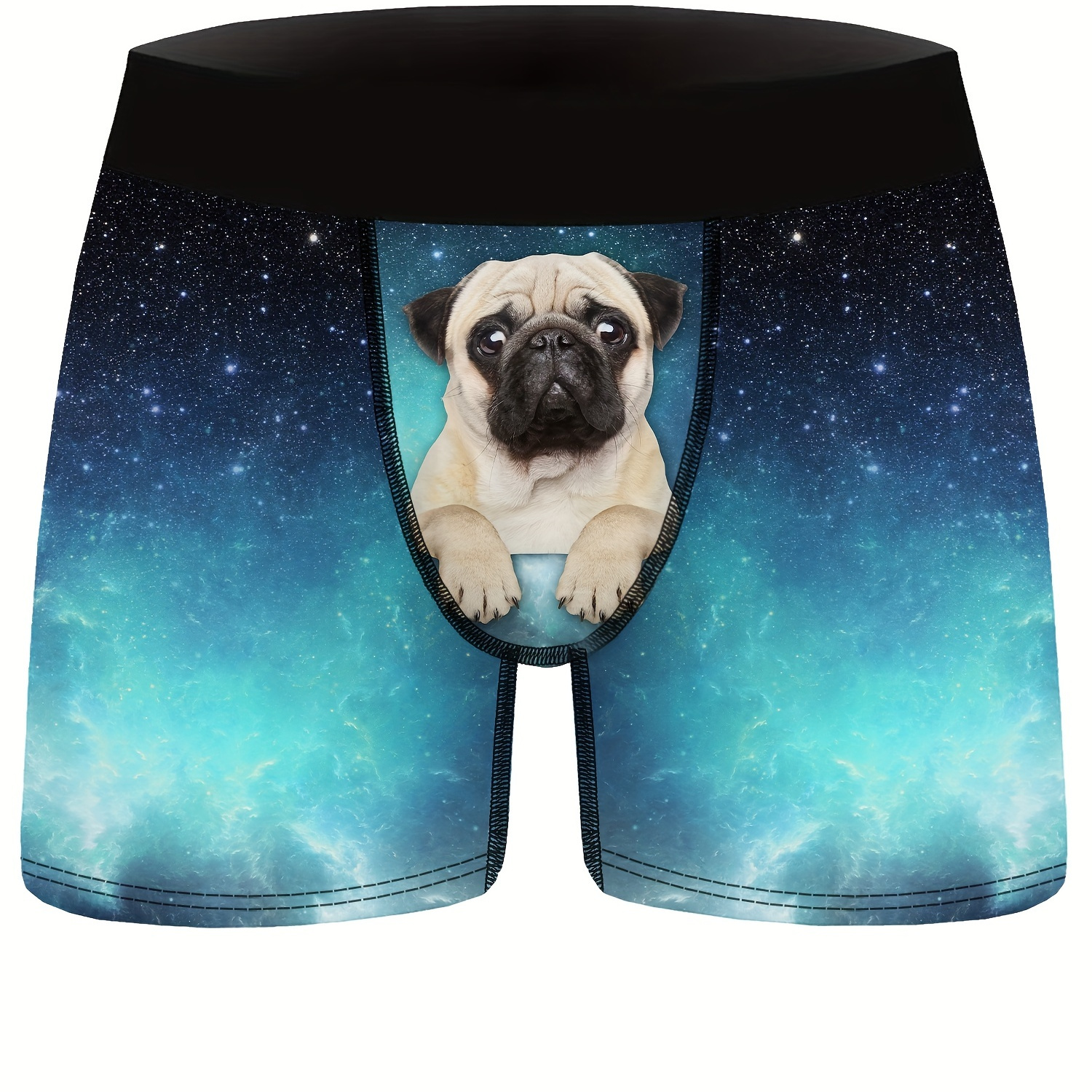 Men's 3d Wolf Pattern Print Fashion Personalized Boxer - Temu