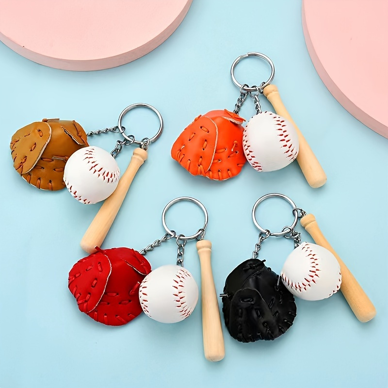 Baseball Lovers Baseball Bat Ball Gloves Backpack Pendant Gift