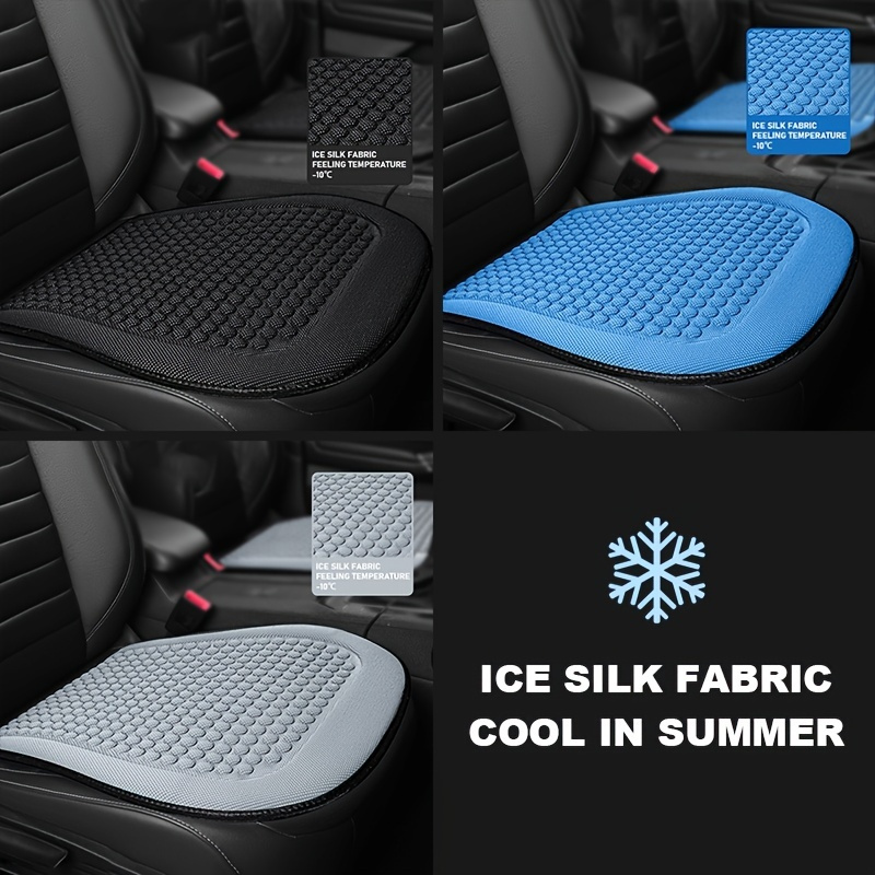 Stay Cool & Comfortable In Your Car - Summer Cooling Car Seat Cushion & Ice  Silk Seat Cover - Temu Netherlands